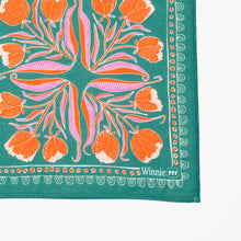 Load image into Gallery viewer, Winnie Screenprinted Bandana - 22" - Tigertree
