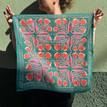 Load image into Gallery viewer, Winnie Screenprinted Bandana - 22" - Tigertree
