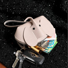 Load image into Gallery viewer, Elephant Zipper Change Purse
