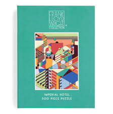 Frank Lloyd Wright Imperial Hotel 500 Piece Book Puzzle - Tigertree