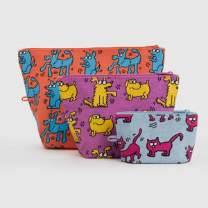 Go Pouch Set - Keith Haring Pets - Tigertree