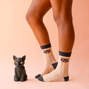 Spooky Kitty Crew Socks - Tigertree