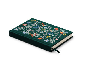 Always Flowers Embroidered Notebook - Tigertree