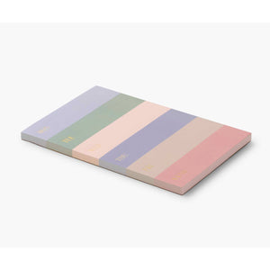 Muted Color Block Weekly Memo Notepad