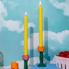 Load image into Gallery viewer, Candle Holder Set - Flowers
