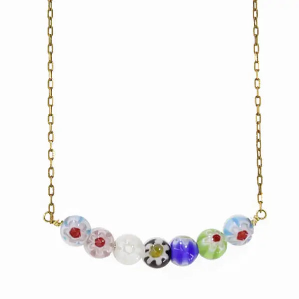 Millefiori Flower Necklace