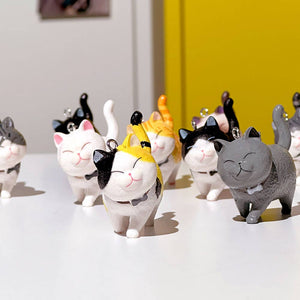 Best Friend Cat Figure Keyring