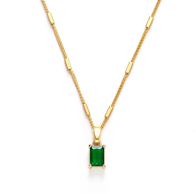 Emerald Drop Necklace - Tigertree