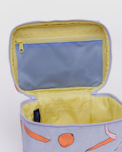 Load image into Gallery viewer, Large Cosmetic Case- Apricots + Ribbons
