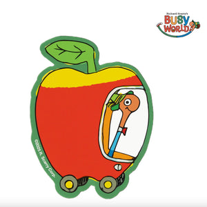 Richard Scarry Apple Car Sticker