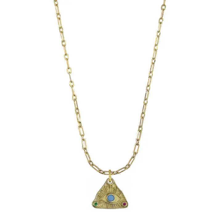 Seeing Pyramid Necklace