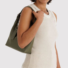 Load image into Gallery viewer, Mini Recycled Leather Shoulder Bag - Loden - Tigertree
