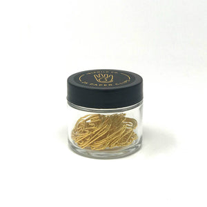 Hand Gold Paper Clips- Jar of 25