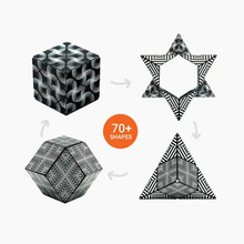 Load image into Gallery viewer, Shashibo Black &amp; White Magnetic Puzzle Cube
