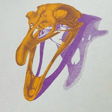 Load image into Gallery viewer, Bird Skull Risograph Print - Tigertree
