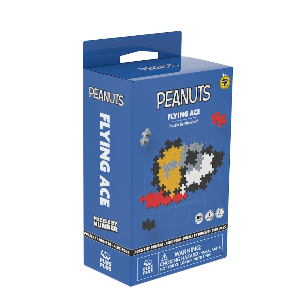 Peanuts Puzzle By Number - 100 Pc Box Flying Ace