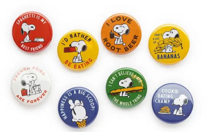Snoopy Assorted Food Button - Tigertree