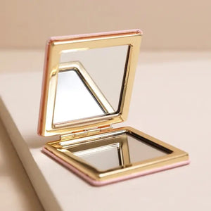 Pink Dog Compact Mirror