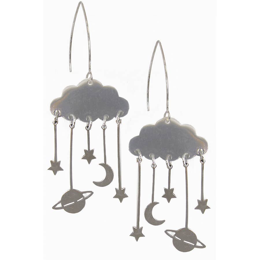 Celestial Showers Stainless Steel Earrings