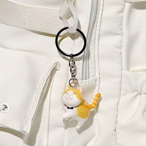 Best Friend Cat Figure Keyring