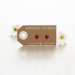 Summer Strawberry Earrings