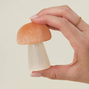 Selenite Mushroom - Tigertree