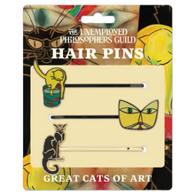 Load image into Gallery viewer, Great Cats of Art Hair Pin
