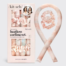 Load image into Gallery viewer, Satin Heatless Curling Set - Sunset Tie Dye
