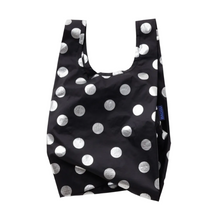 Load image into Gallery viewer, Baby Baggu - Silver Metallic Polka Dot
