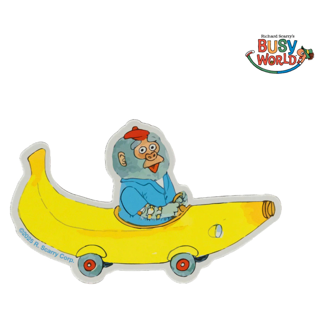 Richard Scarry Banana Car Magnet