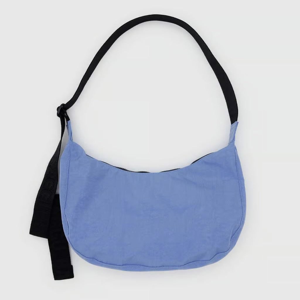 Medium Nylon Crescent Bag - Cornflower