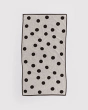 Load image into Gallery viewer, Bath Towel - Cream and Black Polka Dot
