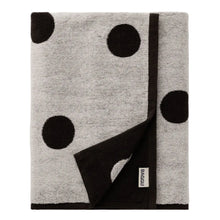 Load image into Gallery viewer, Bath Towel - Cream and Black Polka Dot
