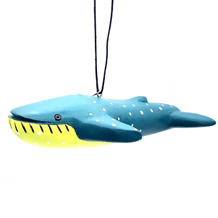 Blue Whale Balsa Ornament - Tigertree