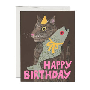 Cat's Delight Birthday Card - Tigertree