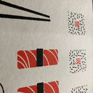 Sushi Graphic Risograph - Tigertree