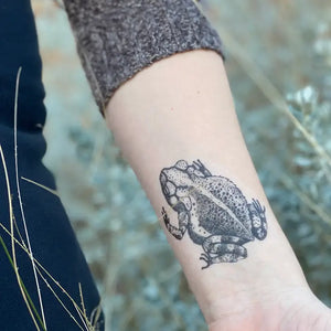 Toad Temporary Tattoo Two Pack - Tigertree
