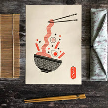 Load image into Gallery viewer, Ramen Graphic Risograph - Tigertree
