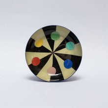 Load image into Gallery viewer, Round Enamel Tray - Benson’s  Colour Hexagon
