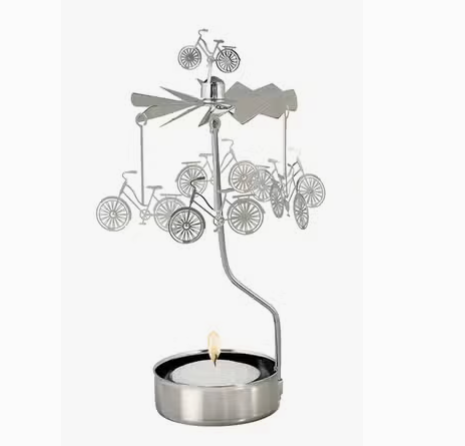 Bike Silver Rotary Candleholder - Tigertree