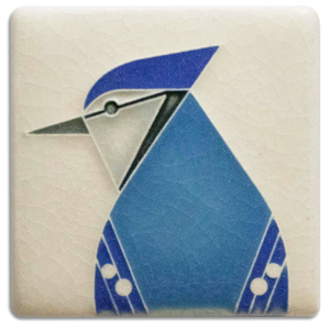 Charley Harper Tile - Blue Jay - Tigertree