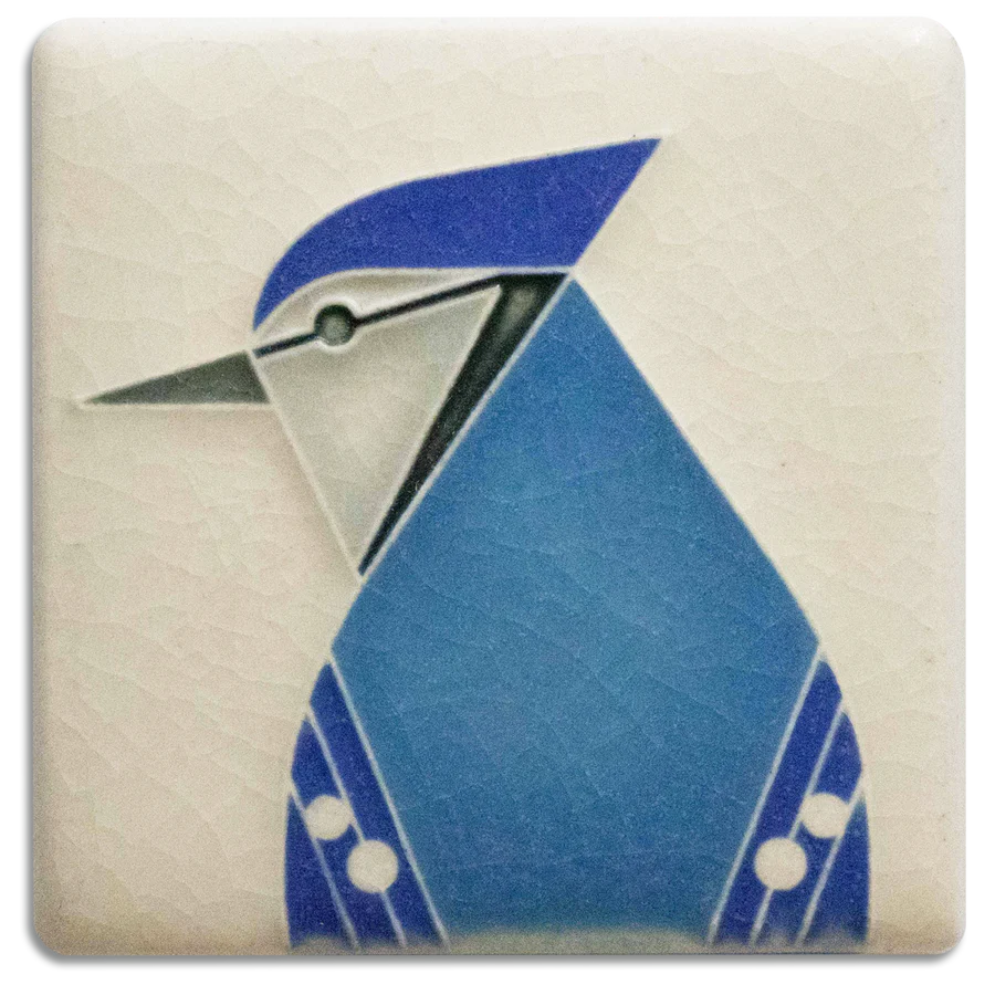 Charley Harper Tile - Blue Jay - Tigertree