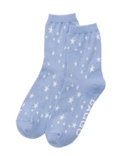Load image into Gallery viewer, Crew Sock - Blue Star - Tigertree
