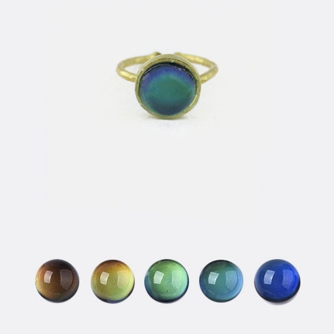 Brass Mood Ring - Tigertree