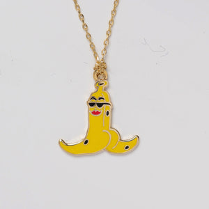 Banana Split Pendant Necklace