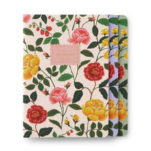 Load image into Gallery viewer, Roses Stitched Notebooks S/3
