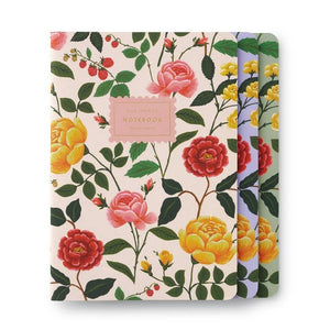 Roses Stitched Notebooks S/3