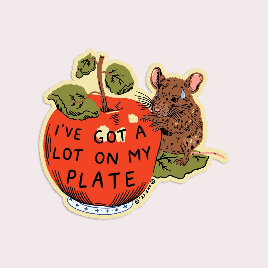Alot On My Plate Sticker - Tigertree