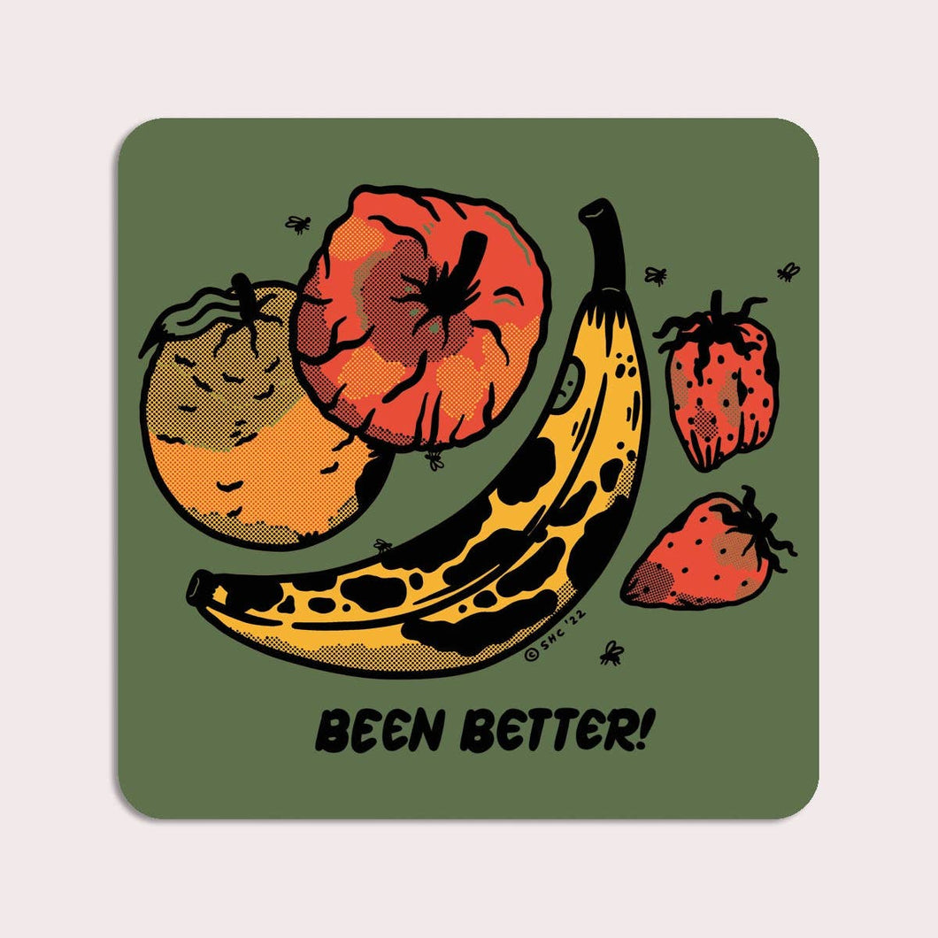 Been Better Fruit Plate Sticker