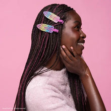 Load image into Gallery viewer, Lisa Frank XL Creaseless Clips- Rainbow Leopard - Tigertree
